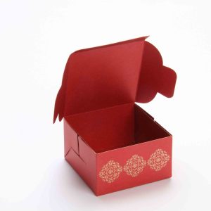 Small Size Cube Box No 6 - Red-8582