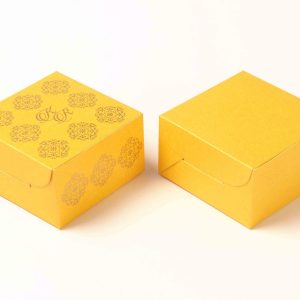 Small Size Cube Box No 6 - Yellow-0