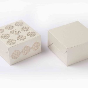 Small Size Cube Box No 6 - White-8587