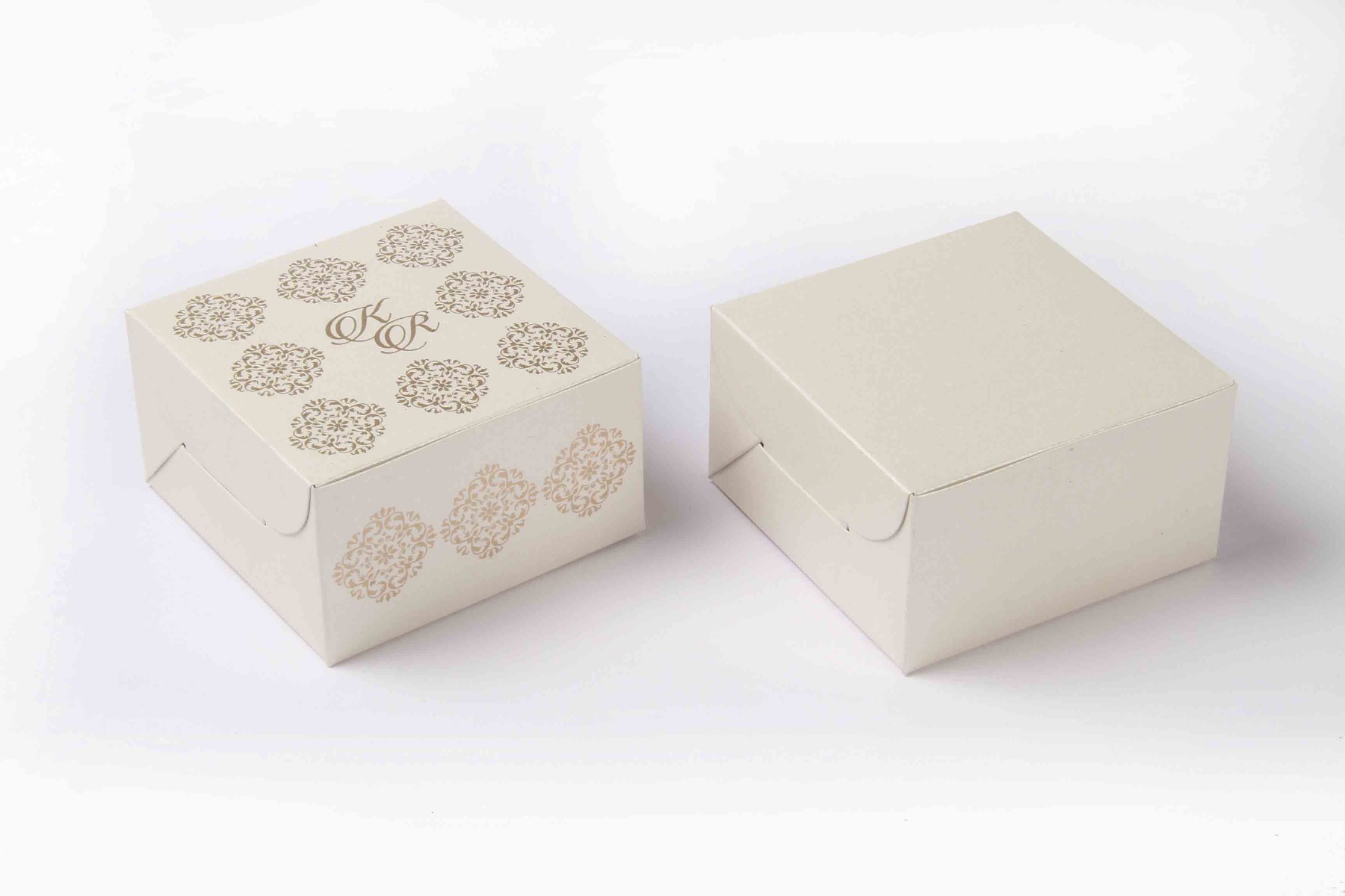 Small Size Cube Box No 6 - White-8587