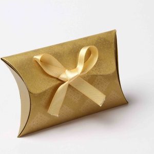 Pillow Favor Box No 9 - Golden-8680