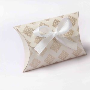 Pillow Favor Box No 9 - White-8641