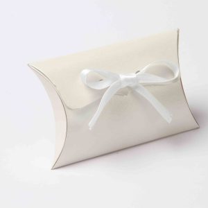 Pillow Favor Box No 9 - White-8644