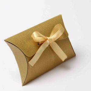 Pillow Favor Box No 9 - Golden-8684