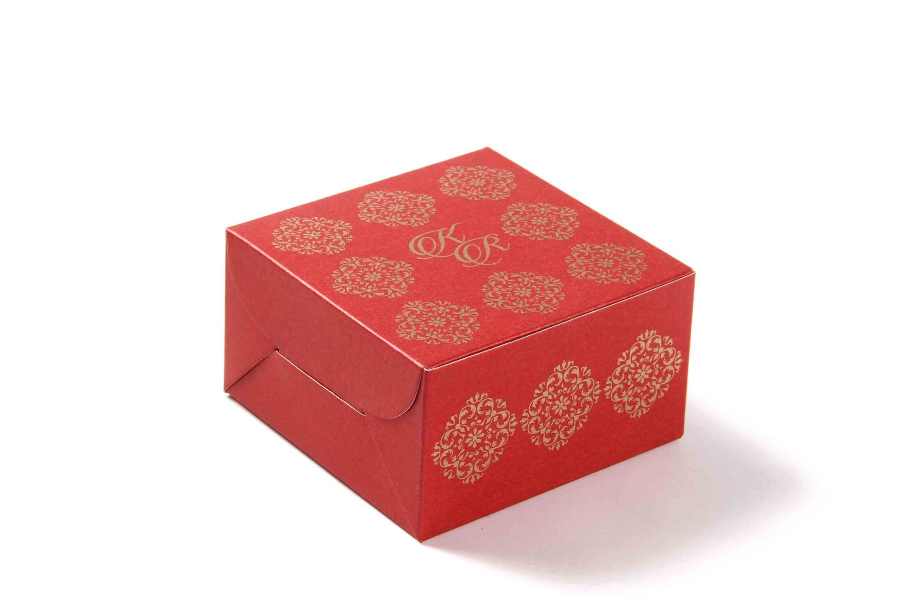 Small Size Cube Box No 6 - Red-0