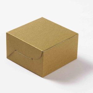 Small Size Cube Box No 6 - Golden-8596