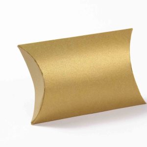 Pillow Favor Box No 9 - Golden-8683