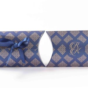 Pillow Favor Box No 9 - Royal Blue-8666