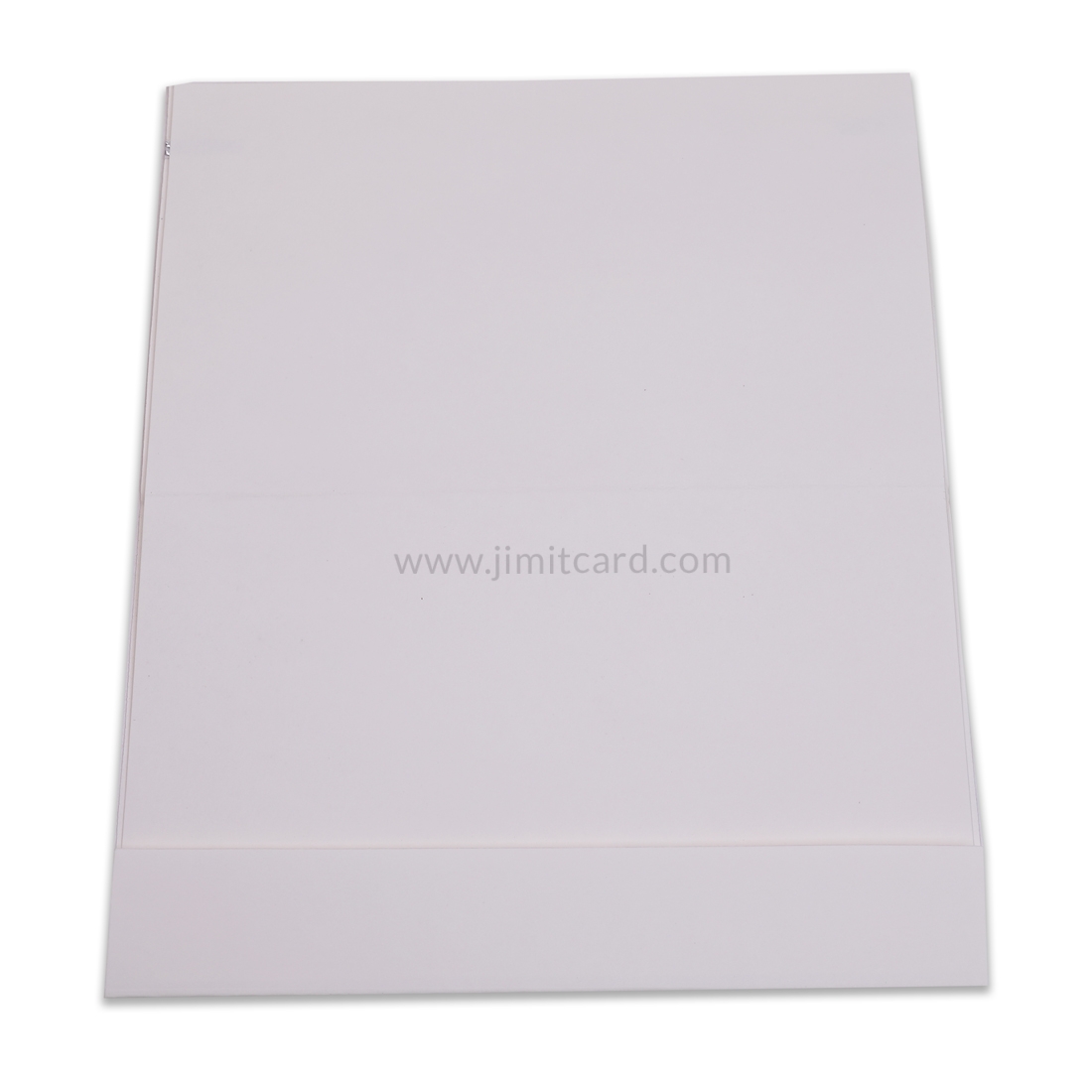 Self Printed Designed White Color Wedding Card -12364